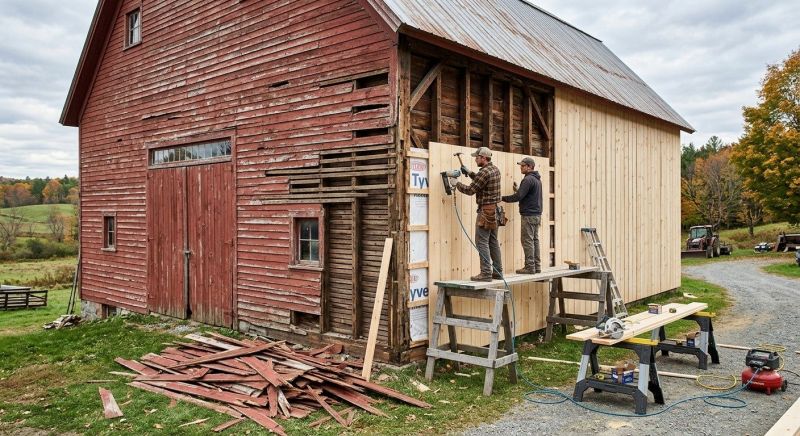 Barn Siding Replacement in Holly, MI