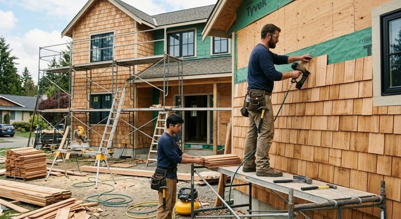 Cedar Cladding Installation in Oxford, MI
