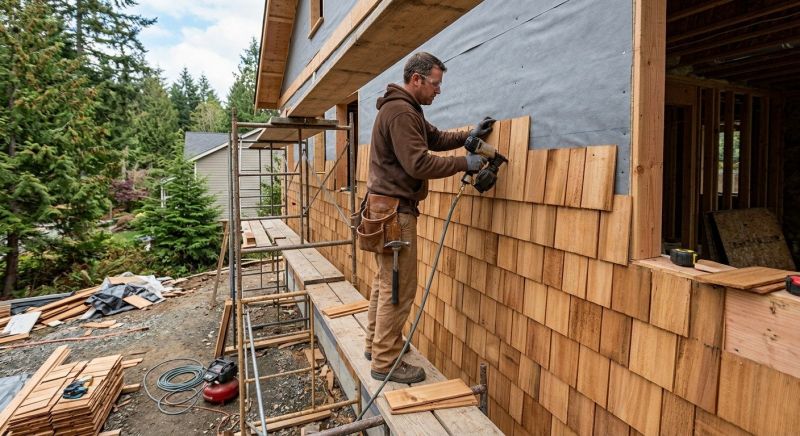 Cedar Siding Installation in Washington, MI