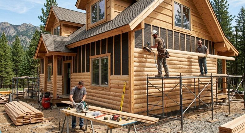 Log Siding Installation in Davison, MI