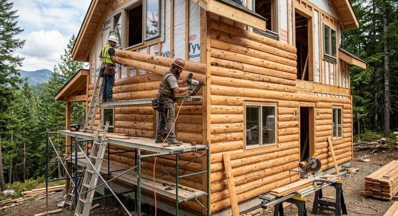 Log Siding Installation in Davison, MI