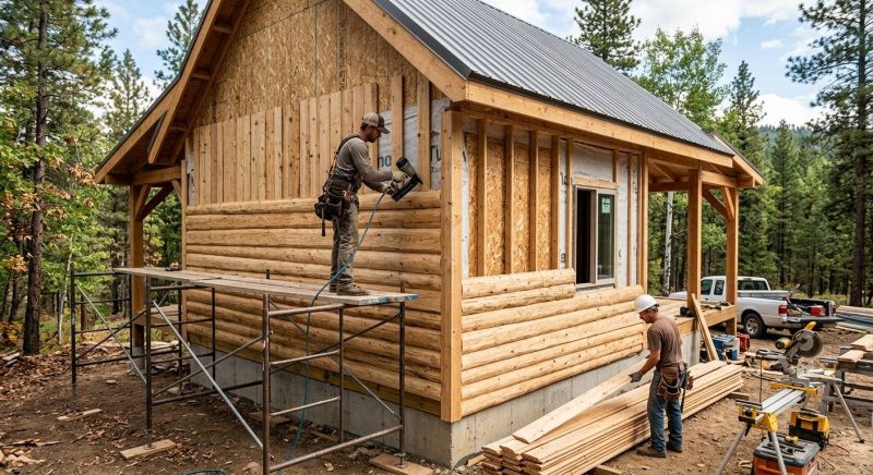 Log Siding Installation in Oxford, MI