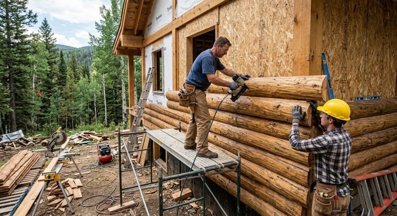 Log Siding Installation in Oxford, MI