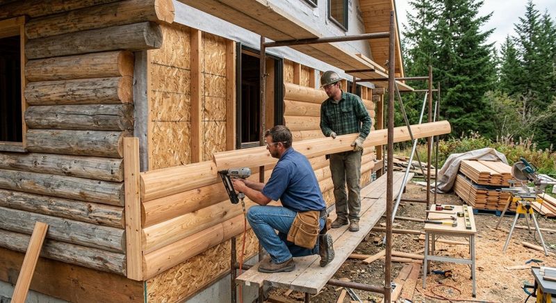 Log Siding Installation in Macomb, MI