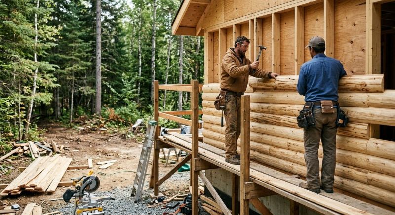 Log Siding Installation in Metamora, MI