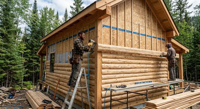 Log Siding Installation in Richmond, MI