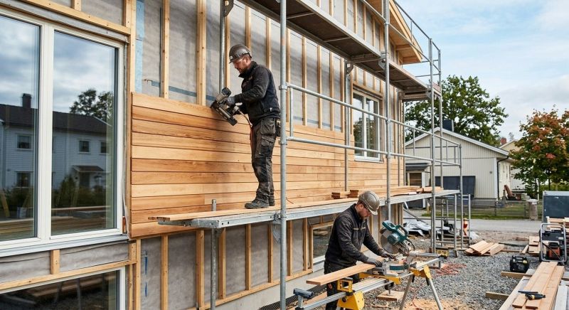 Wood Cladding Installation in Clarkston, MI