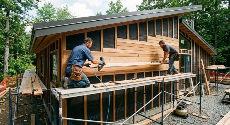 Wood Cladding Installation in Genesee County, MI