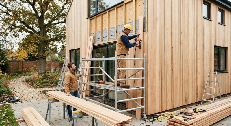 Wood Cladding Installation in Oxford, MI