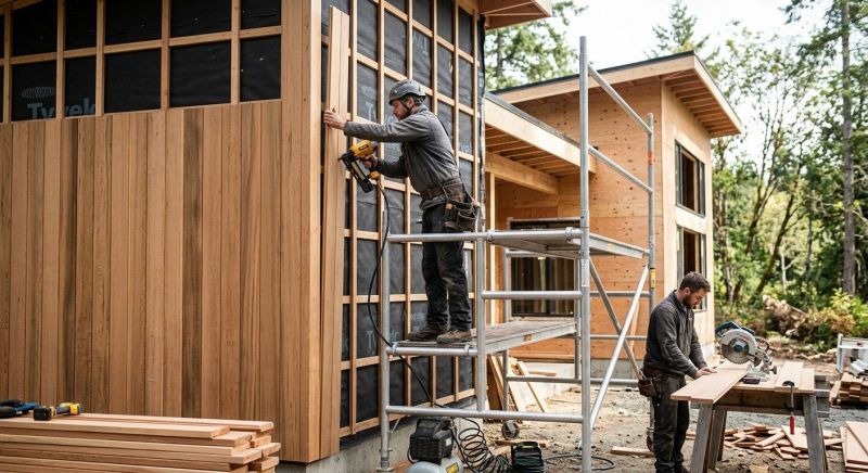 Wood Cladding Installation in Romeo, MI