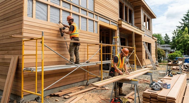 Wood Cladding Installation in Troy, MI