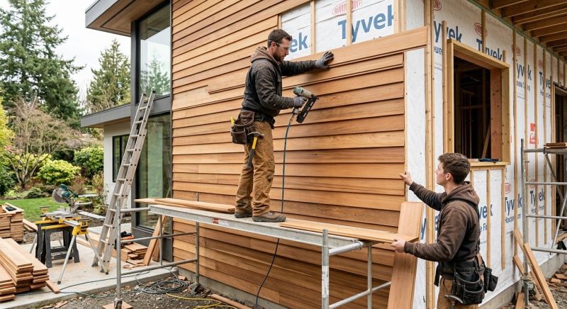 Wood Cladding Installation in Walled Lake, MI