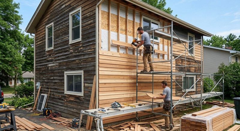 Wood Siding Installation in Armada, MI